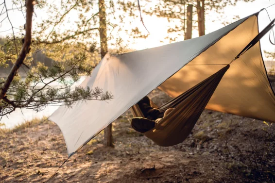 Rain tarps for hammocks